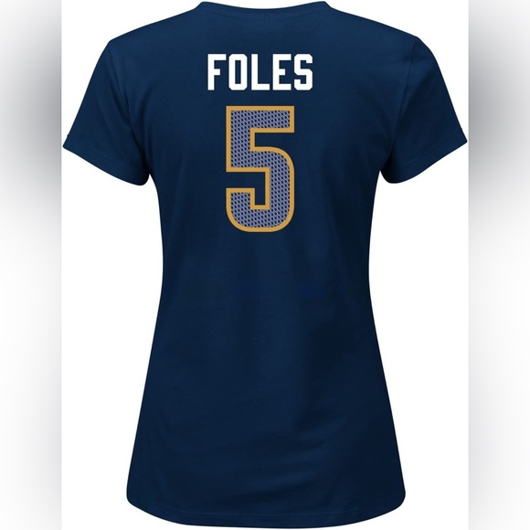 NFL LA Rams Nick Foles 5 Women's Her Highlight Player Program Short Sleeve - Picture 5 of 5